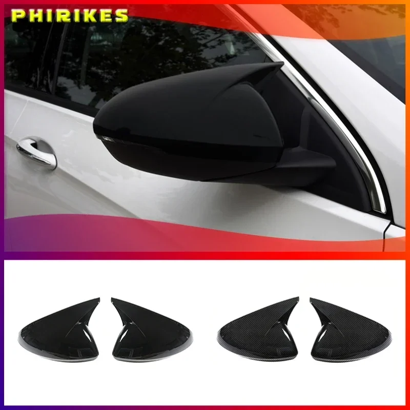 

For Buick Regal 2017-2021 Carbon Fiber Car Side Rearview Mirror Cover Trim Rain Eyebrow Frame Decor Sticker Accessories