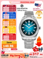 Reloj San Martin 36/39/42mm SN0144 JianZhan Gada Miyota 9015 Diseño Original Estilo Chino para Hombre, Reloj Mecánico Automático