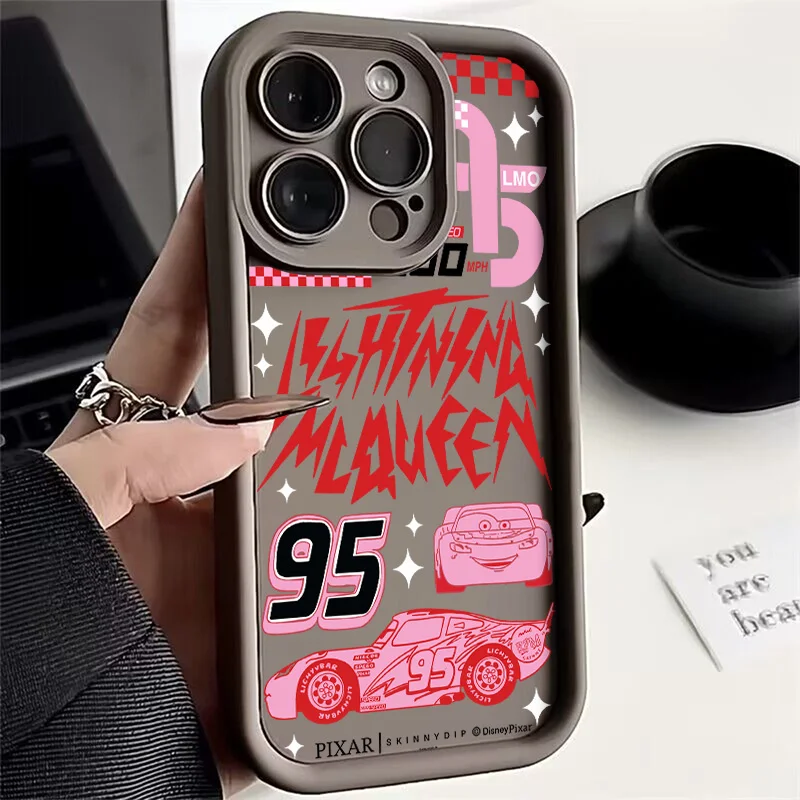Funda de teléfono Cars Lightning McQueens para Motorola Moto Edge G15 G24 50 G35 G05 G34 E14 G75 G PLAY G85 60 40 Neo Pro 4G 5G TPU suave