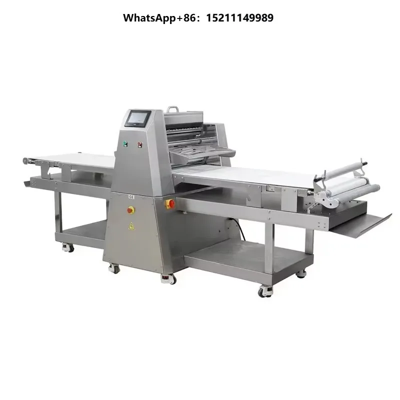 Multifunctional Pastry Dough Sheeter With Conveyor Belt Stable Lamination for Danish Pastry Butterfly