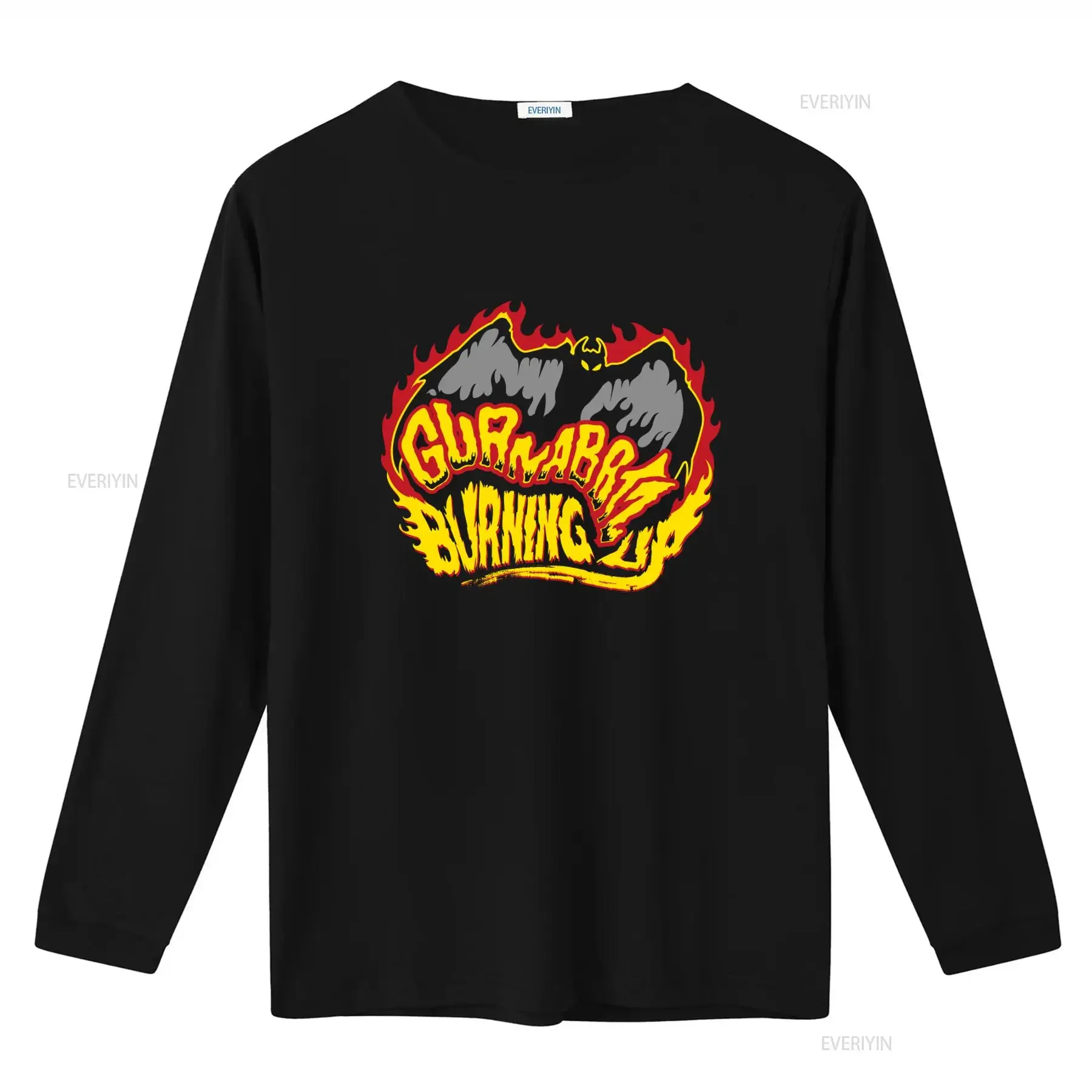 New Guana Batz Psychobilly Rock Band Music Vintage Logo Burning T Shirt vintage Washed Comfortable Unisex Soft Slightly