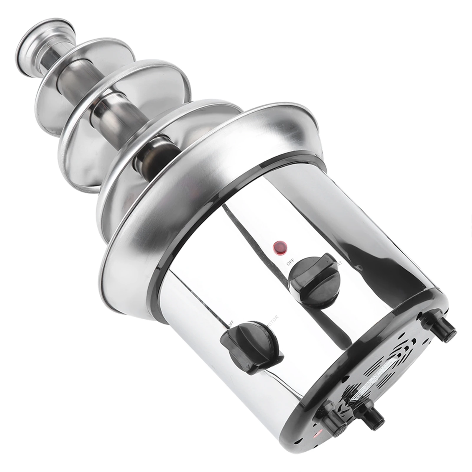 ماكينة صهر الشوكولاتة الكهربائية 4 طبقات، نافورة صانع الفوندو، قابس الاتحاد الأوروبي، 220 فولت