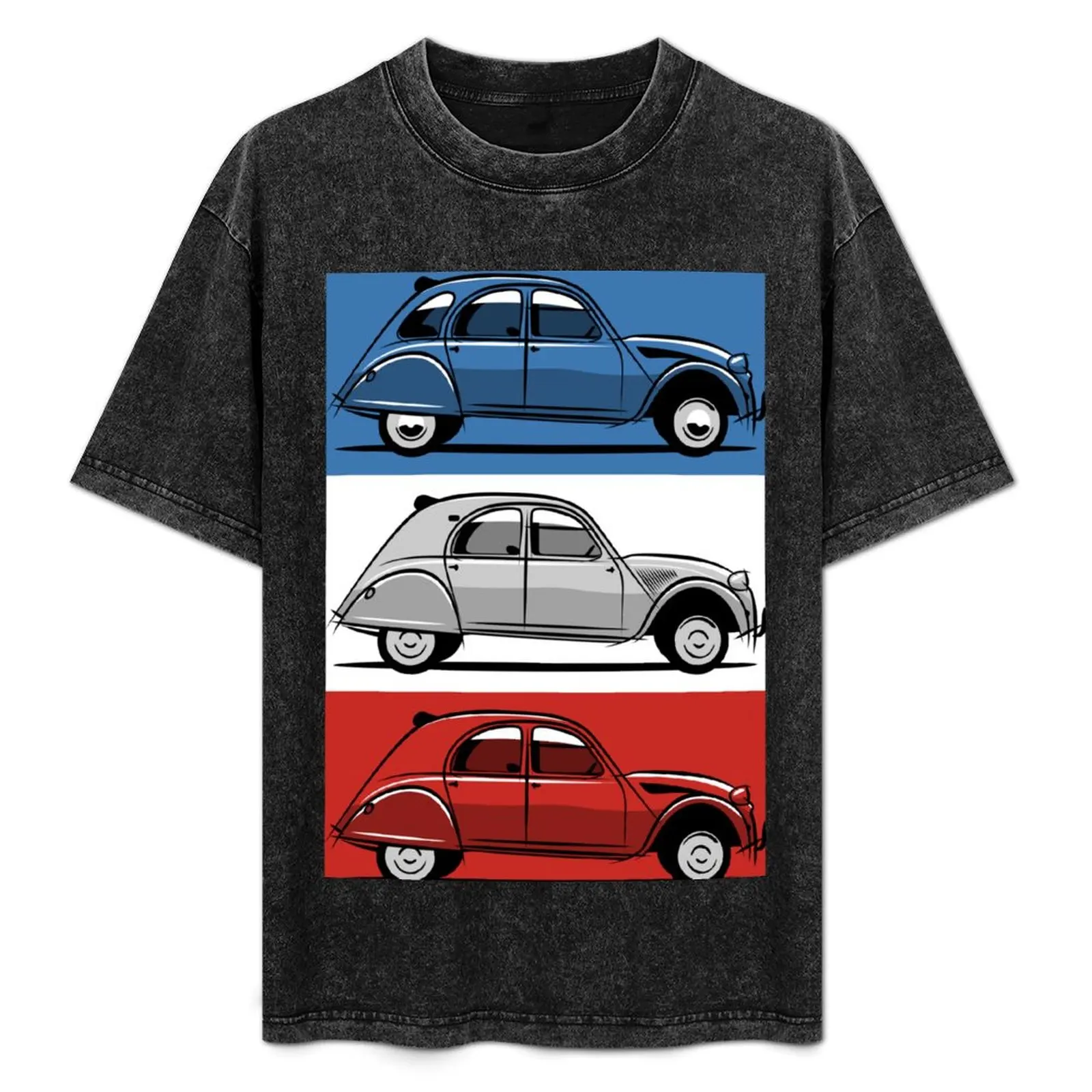 

Citron 2CV red, white and blue T-Shirt sports fans Luxury man t shirts for men