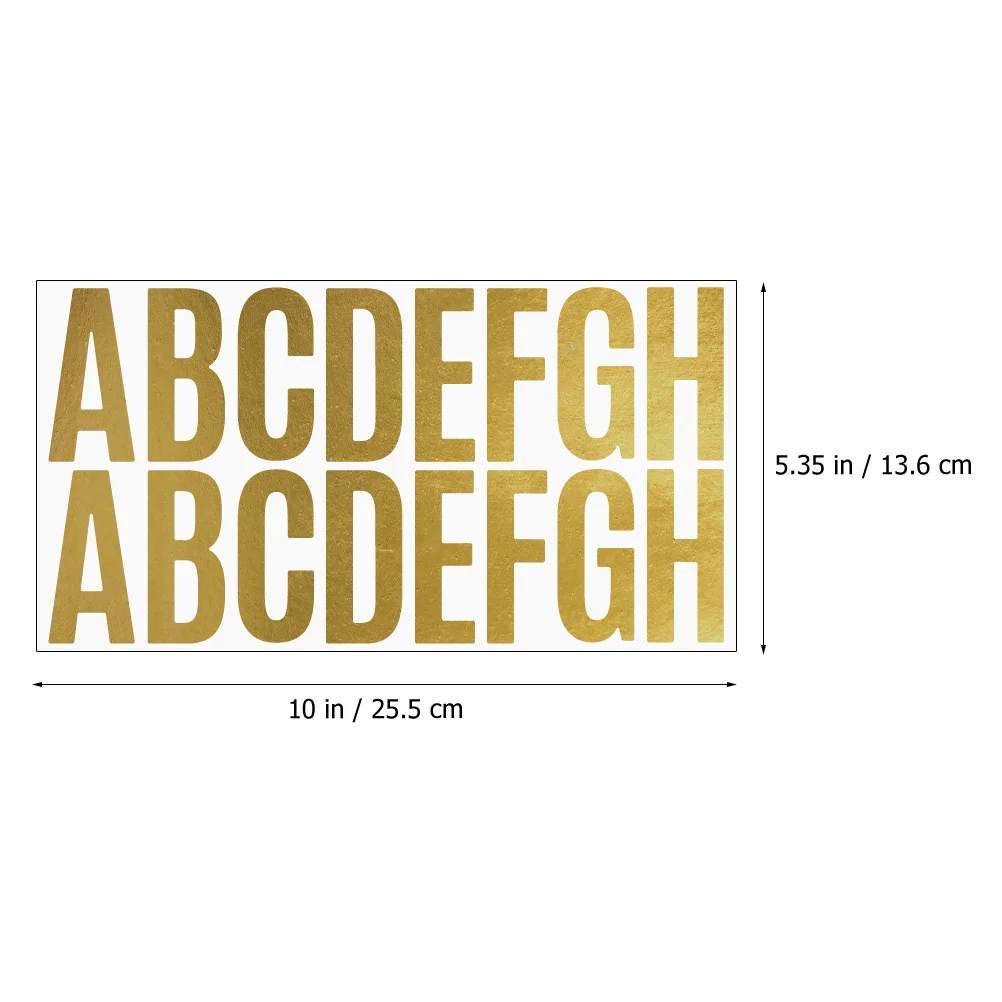 

12pcs Alphabet Stickers Self Adhesive Letter Decals For Diy Scrapbooking Crafts Journal Mailbox Bento Box Sorting Decor