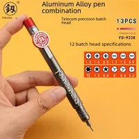 Multifunction 13 In 1 Pocket Precision Mini Screwdriver Pen Mobile phone Repair Hand Tools Kit Portable Screwdriver Set Bits