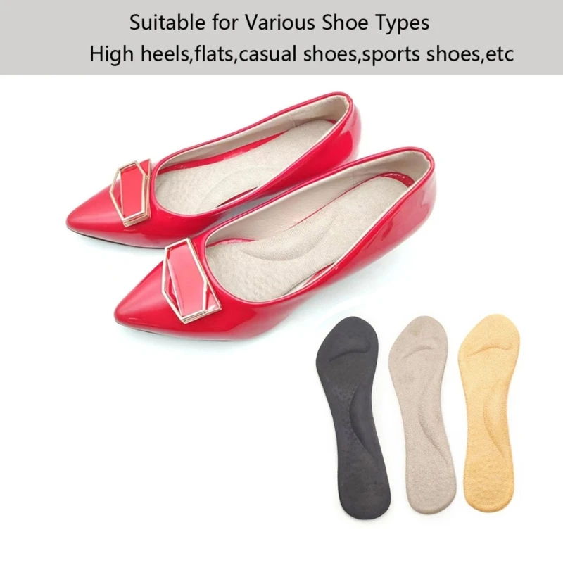 Silicone Gel Insoles Comfortable Arches Support Insoles High Heel Insert Cushion