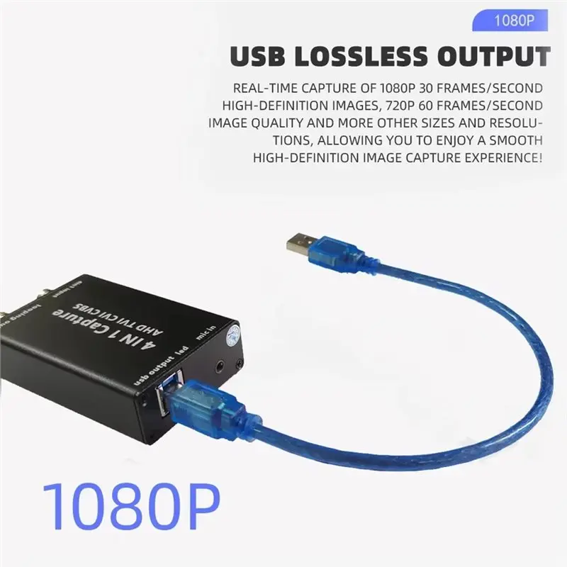 ABTC-USB Output To Computer Plug And Play AHD TVI CVI CVBS Video Audio Capture For OBS Potplayer Collection Recording