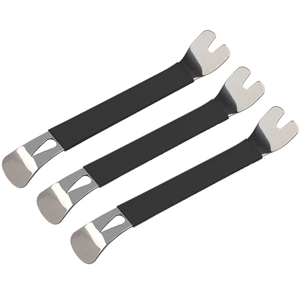 

3Pcs Car Door Clip Panel Trim Dash Removal Buckle Screwdriver Auto Radio Metal Repair Pry Automobile Interior Disassembly Tools