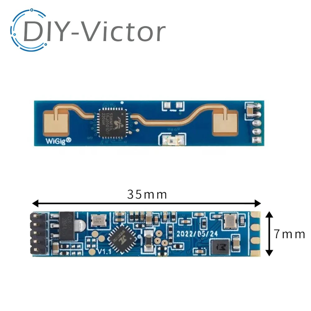 HLK-LD2410 5V Smart Human Presence Sensing Radar Module 24GHz Mini High Sensitivity LD2420 Millimeter Wave Motion Switch Sensor