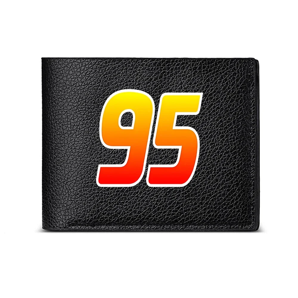 Number 95 Gradient Design Men's Wallet Card Holder Casual Business Fashion Print Style Accessory