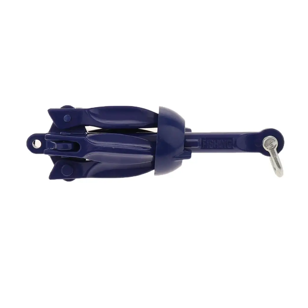 Solid Grapnel Folding Anchor for Kayak Anti-rust Blue Coating