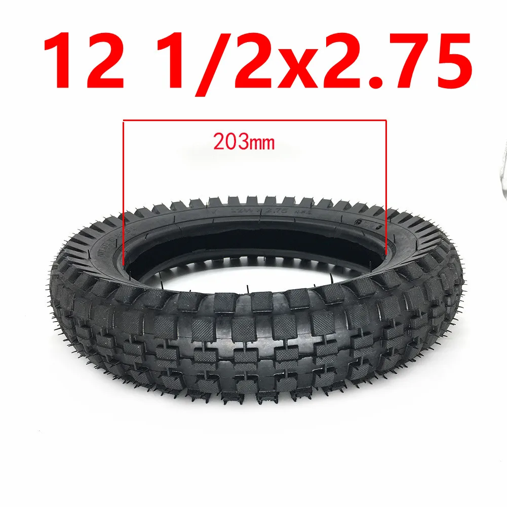 Neumático de alta calidad para motocicleta de 49CC, rueda de 12, 1/2 2,75 X, 12,5X2,75, tubo interior para Mini Dirt Bike, MX350, MX400, piezas de Scooter