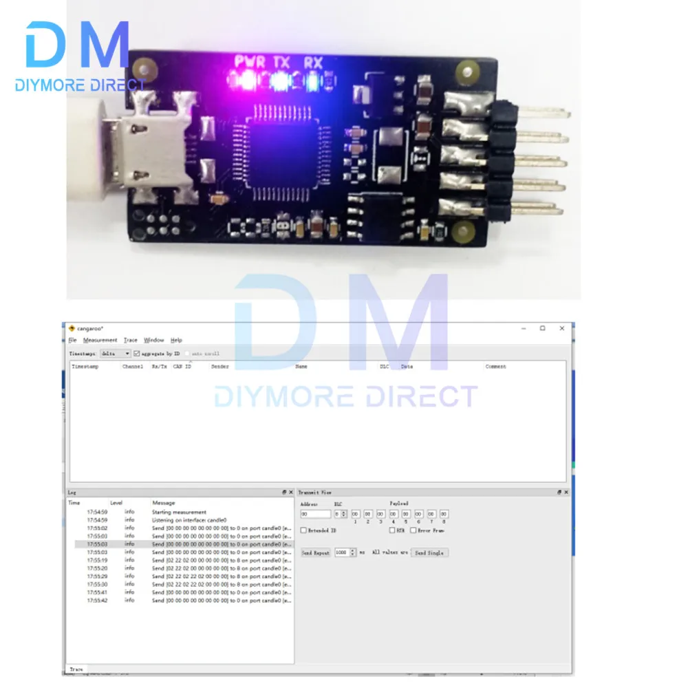 Adapter USB do CAN Canbus Debugger Analyzer Adapter CAN moduł analizatora magistrali izolacyjnej