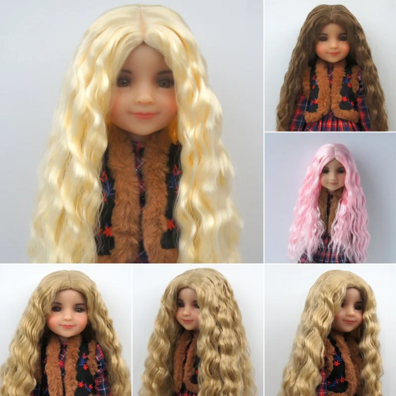 JD862 longue fille Sauvage vague mi séparation sirène bouclés poupée perruques 1/8 1/6 1/4 1/3 Pullip Blythes fibre douce BJD cheveux