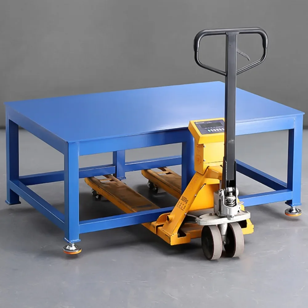 Heavy Fitter Bench Mold Workshop Assembly Bench Maintenance Inspection Workbench Steel Table Assembly Bench Vise Flying Mold Ben