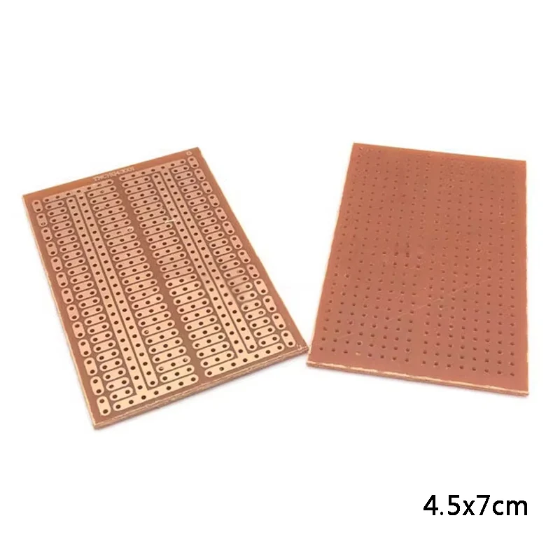 5/10PCS DIY 4.5x7CM Prototype Paper 2-3 Holes Single Row Continuous Holes PCB Universal Experiment Matrix Circuit Board