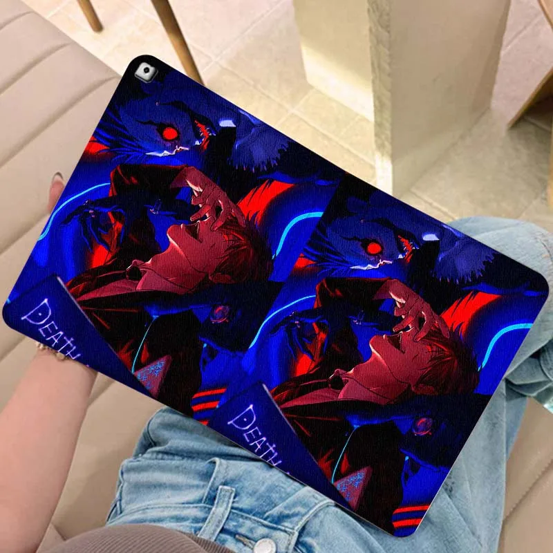 

Death Note Anime Popular Art Gift For iPad Pro Air Mini 2 3 4 5 6 7 6th 7th 10th 11th 10.2 9.7 10.5 11 Foldable Tablet Case