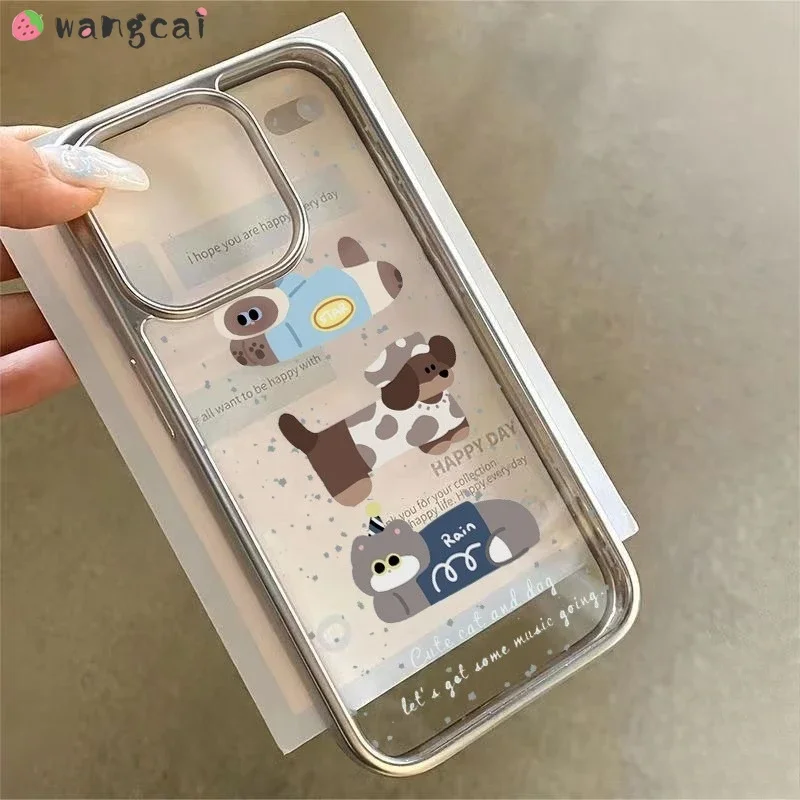 For Vivo Y78 Plus Y78M Y27 Y77E Y76s Y74s Y75 Y73s Y72 Y55s Y50 Y30i Y33s Y33T Y83 Y81Phone Case Cute Cartoon Dachshund Cover