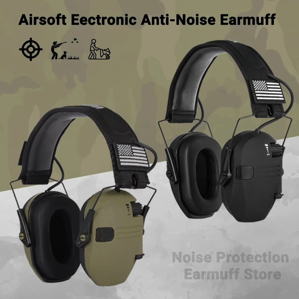 

Tactical Electronic Shooting Earmuff Anti-noise Headphone Sound Amplification Hearing Protection Headset Foldable