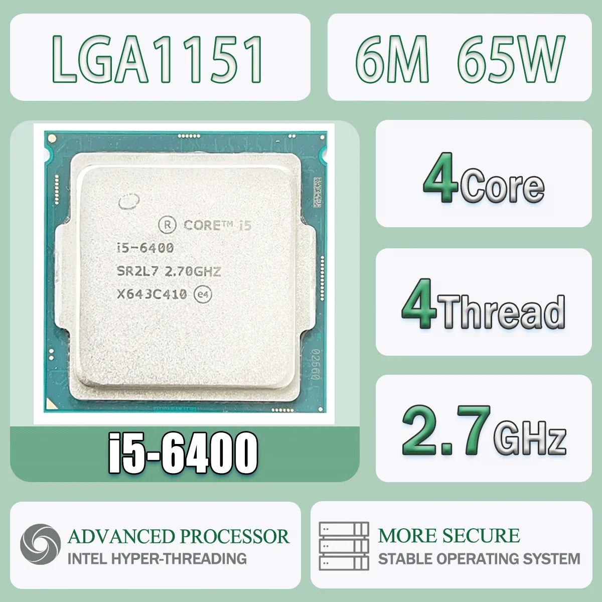 若者の大愛商品 370￥ intel Core i5-6400 2.70GHz cpu インテル