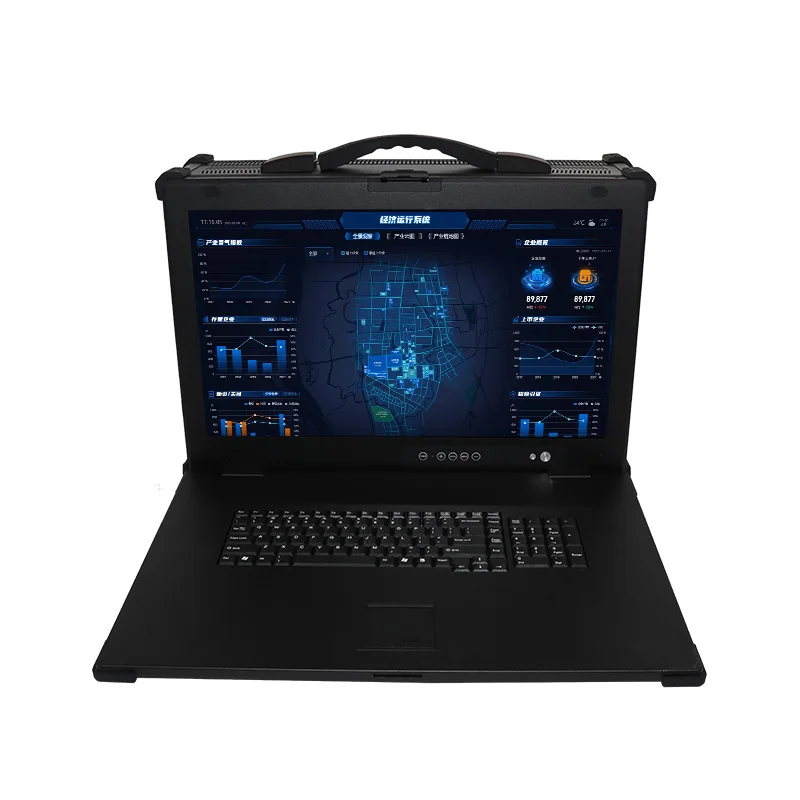 21.5 محطة تحكم محمولة ذات وجه سفلي، محطة أرضية معززة للطائرات بدون طيار، كمبيوتر متين