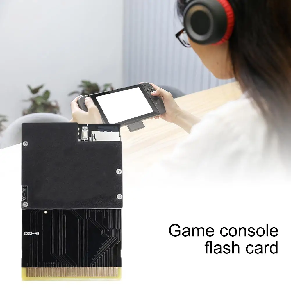 Flash Card Black Gold Board For PC-Engine And Turbo GrafX With 1000 Games, No Region Restrictions PCE Flash Card X7W8