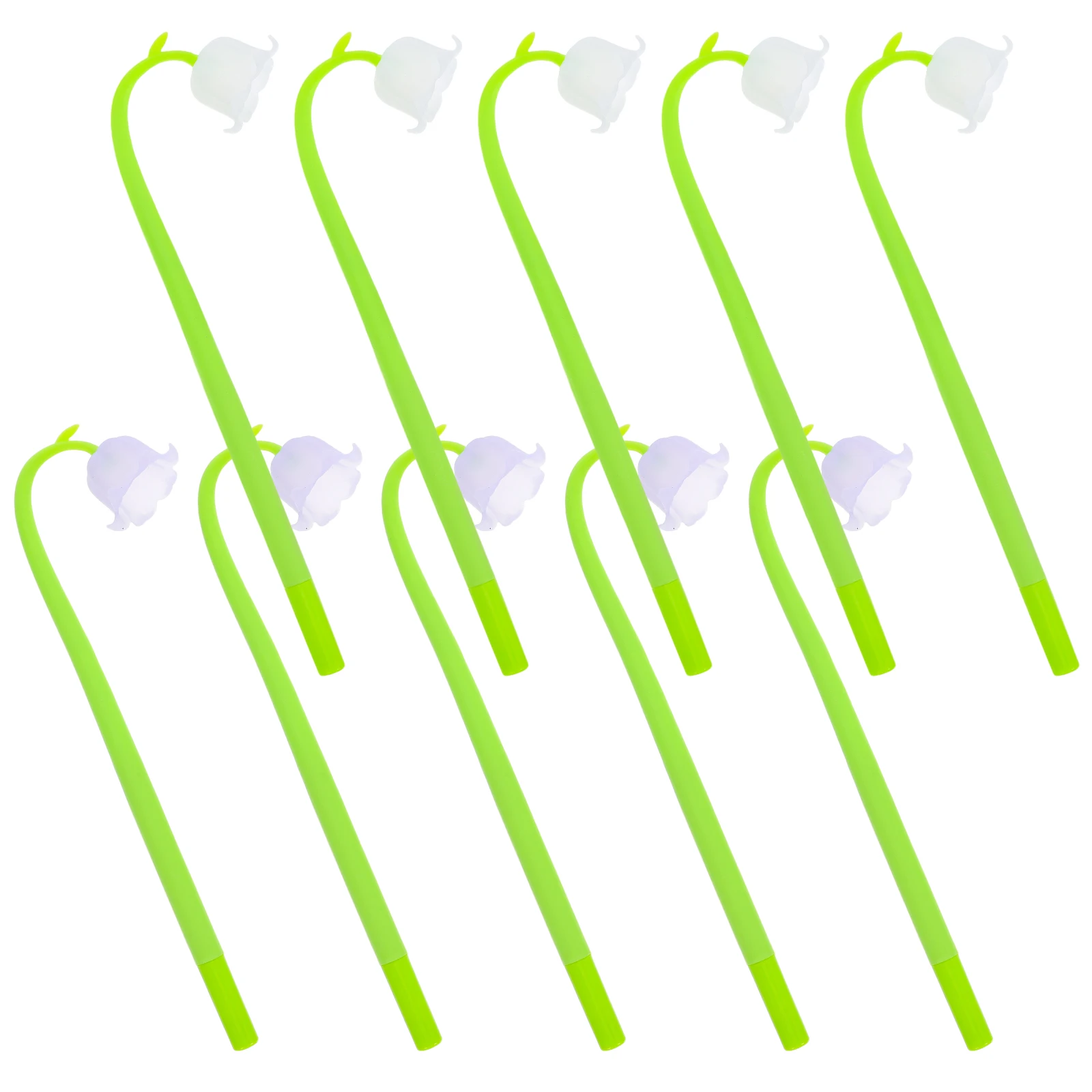 

10 Pcs Lily of Flower Neutral Pen Writing Pens Gel Kugelschreiber Universal Sign Kawaii Silica Cute School Supplies