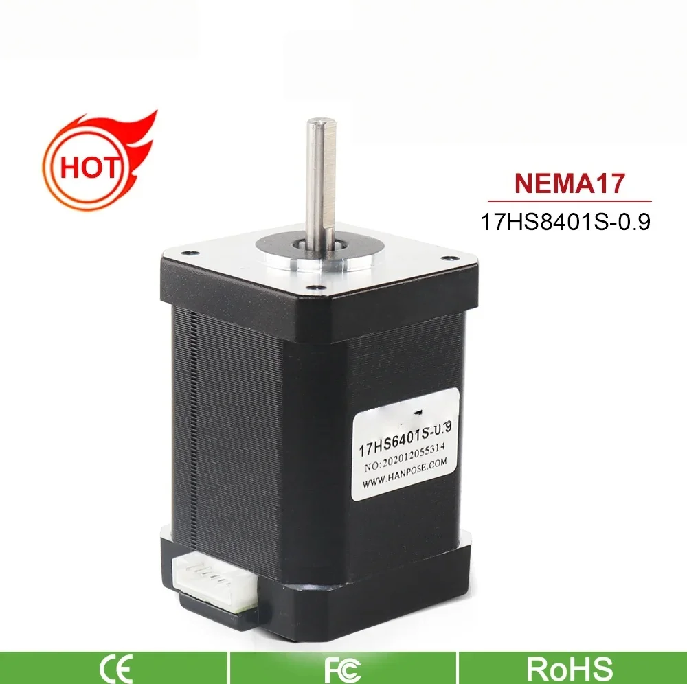 4 Lead Nema17 70n.cm 1.7a 17hs6401s-0.9 Degrees 42 Motor 42bygh Stepper Motor For 3d Printer Monitoring Equipment