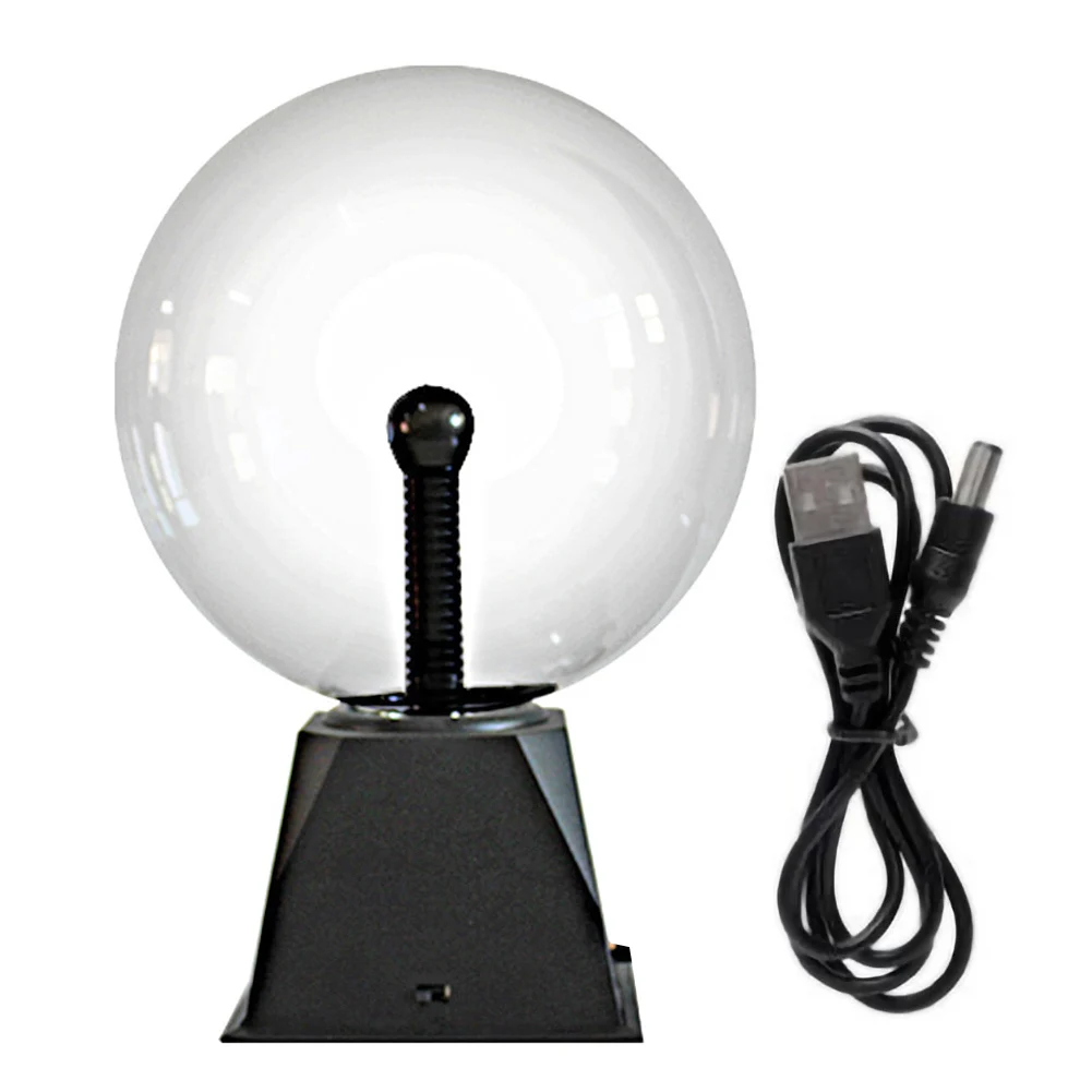 Lâmpada de bola de plasma elétrica com sensor de som de toque 4/5/6/8 polegadas adereços para festa de aniversário