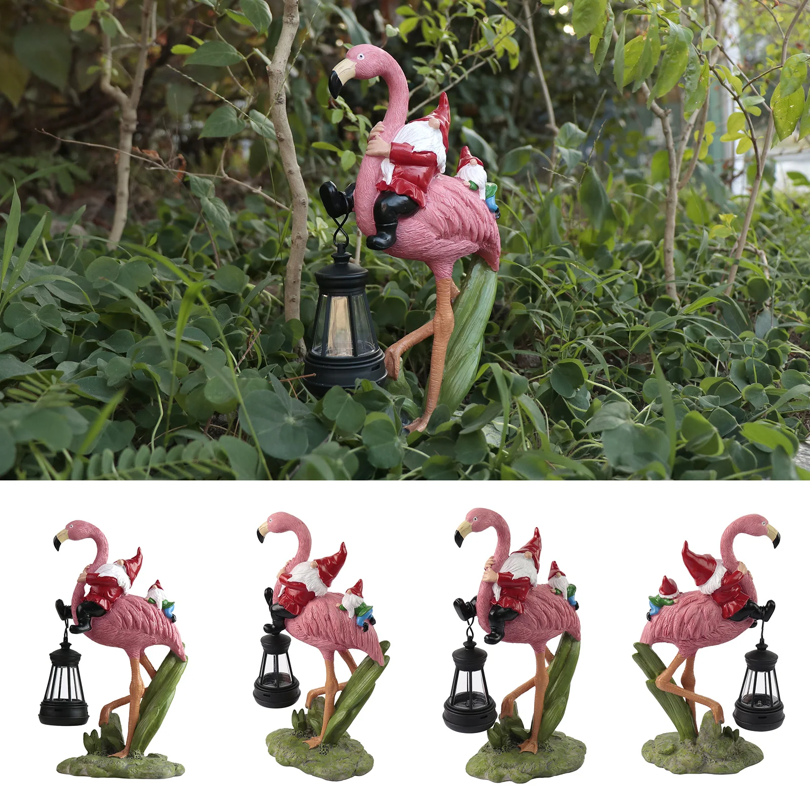 

Resin solar lantern dwarf lawn decoration, outdoor terrace porch balcony decoration, suitable for birthdays and New Year