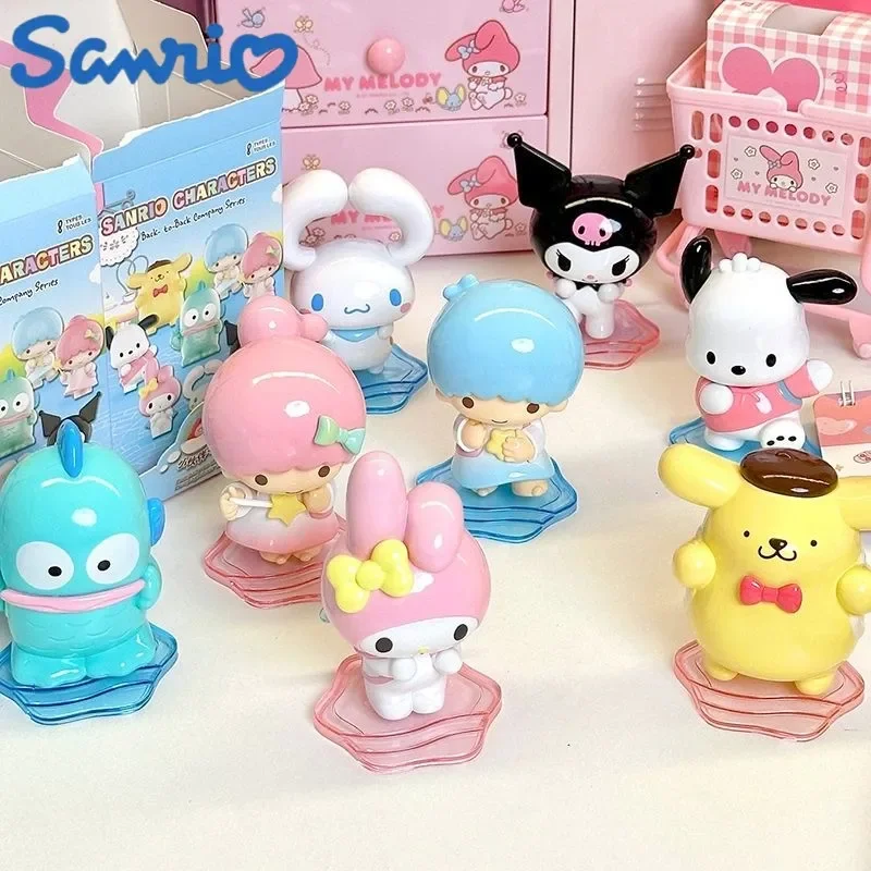 2024 Genuine Sanrio Cartoon Back Small Partner Series 3.0kuromi/cinnamoroll Mini  Children's Toys Model Birthday Christmas Gift