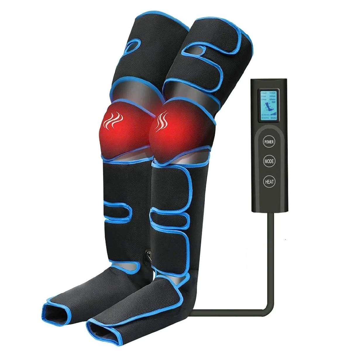 

Leg Massager Air Compression for Circulation Calf Feet Thigh Massage Muscle Pain Relief Sequential Boots Device with Handheld