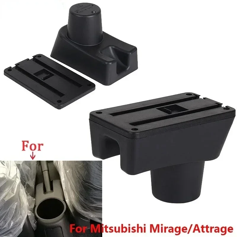 NEW For Mitsubishi Attrage Mirage Armrest For Mitsubishi Mirage Space Star Car armrest Box Retrofit car accessorie with USB