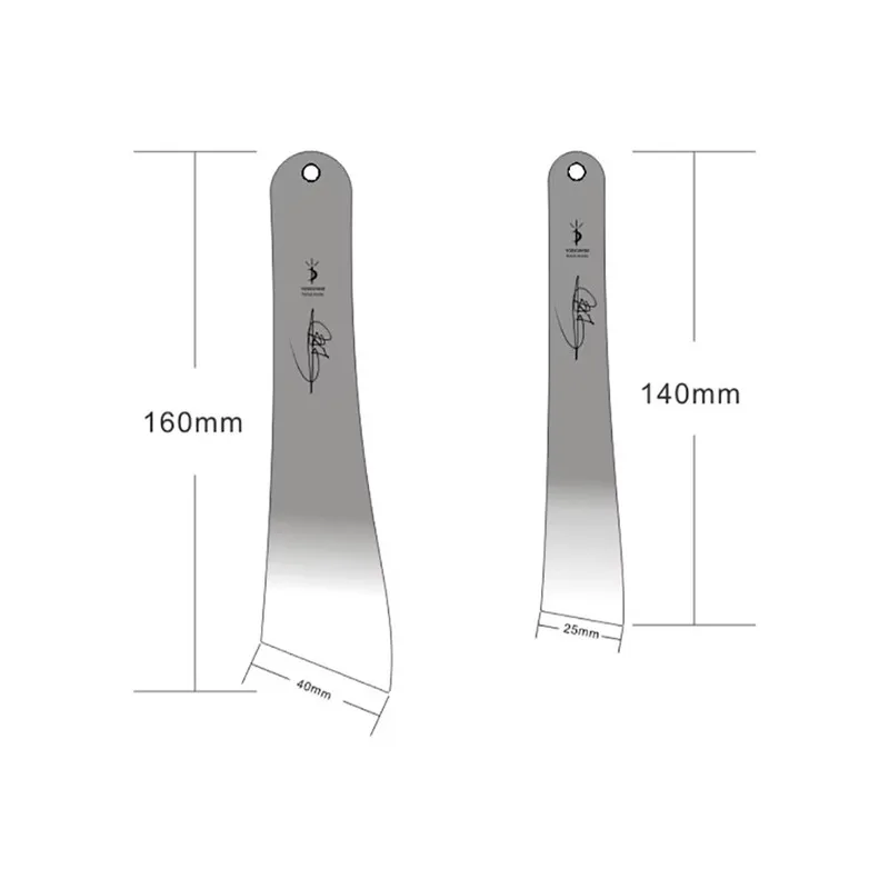 YORKSHINEE 수제 가죽 접착 도구, DIY 가죽 공예용 용수철 스틸, 접착제 도포용 스크래핑 플레이트, 0.6mm 두께