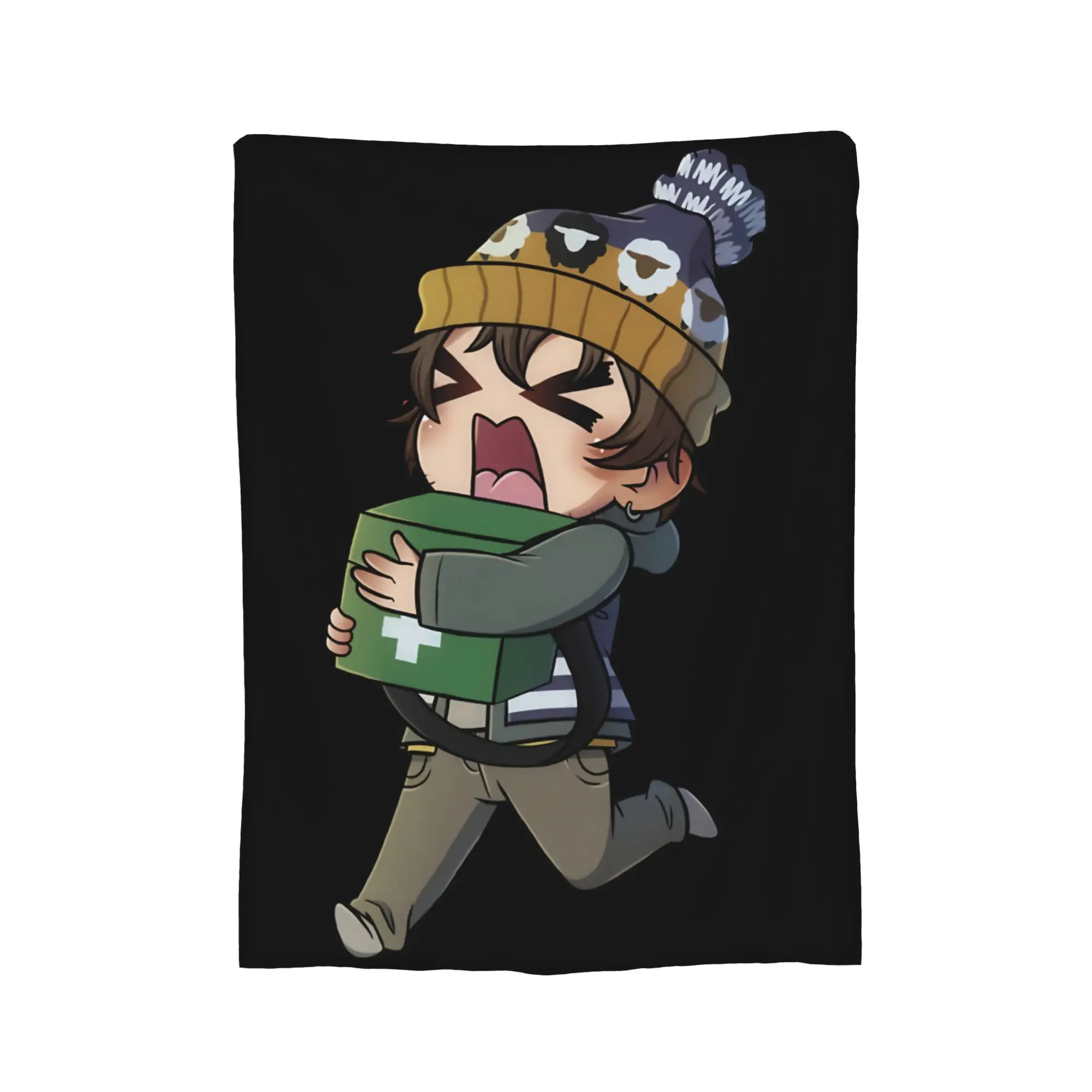Bryan Hodukavich Chibi Medical Courier – Cute Horror Fan Art Blankets  Wool Throw Blankets for Chair Covering Sofa Decoration