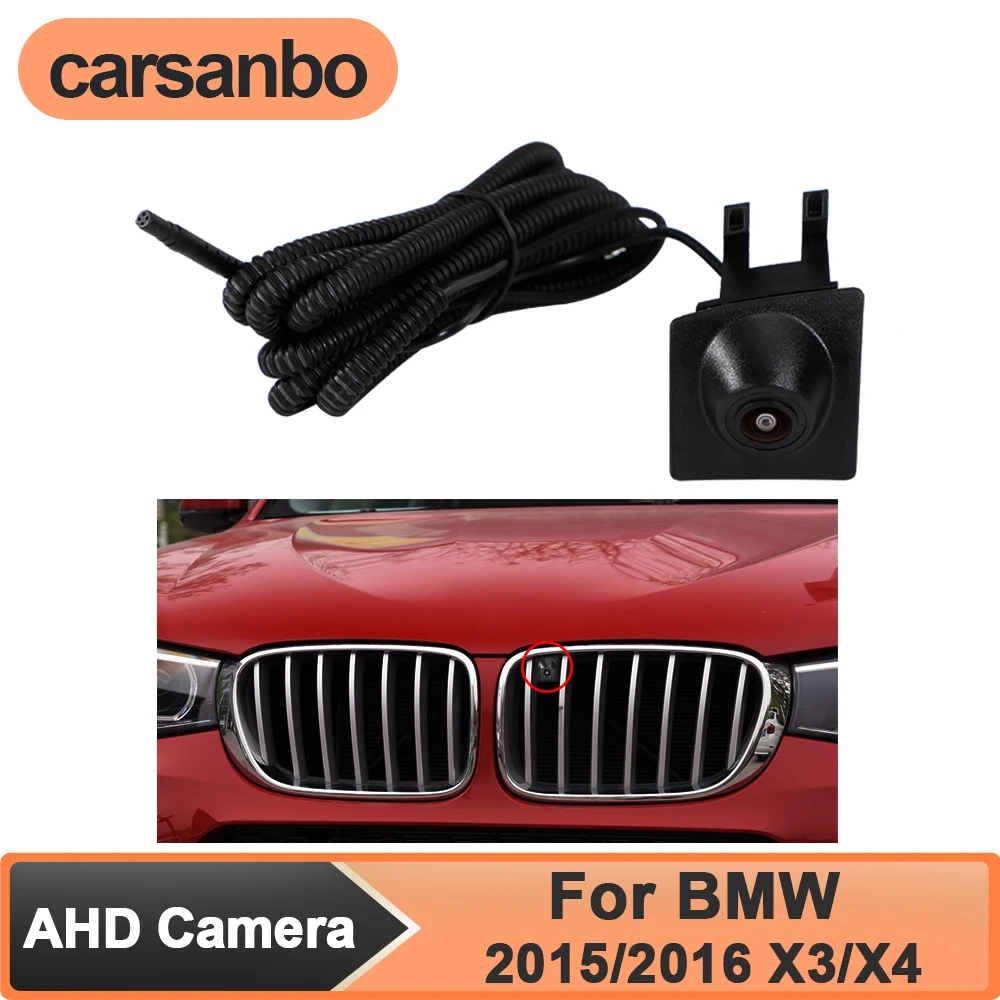 

Carsanbo Waterproof AHD 1080P Vehicle Front View Camera for BMW 2015/2016 X3/X4 Night Vision 150° Lens Parking Monitoring System