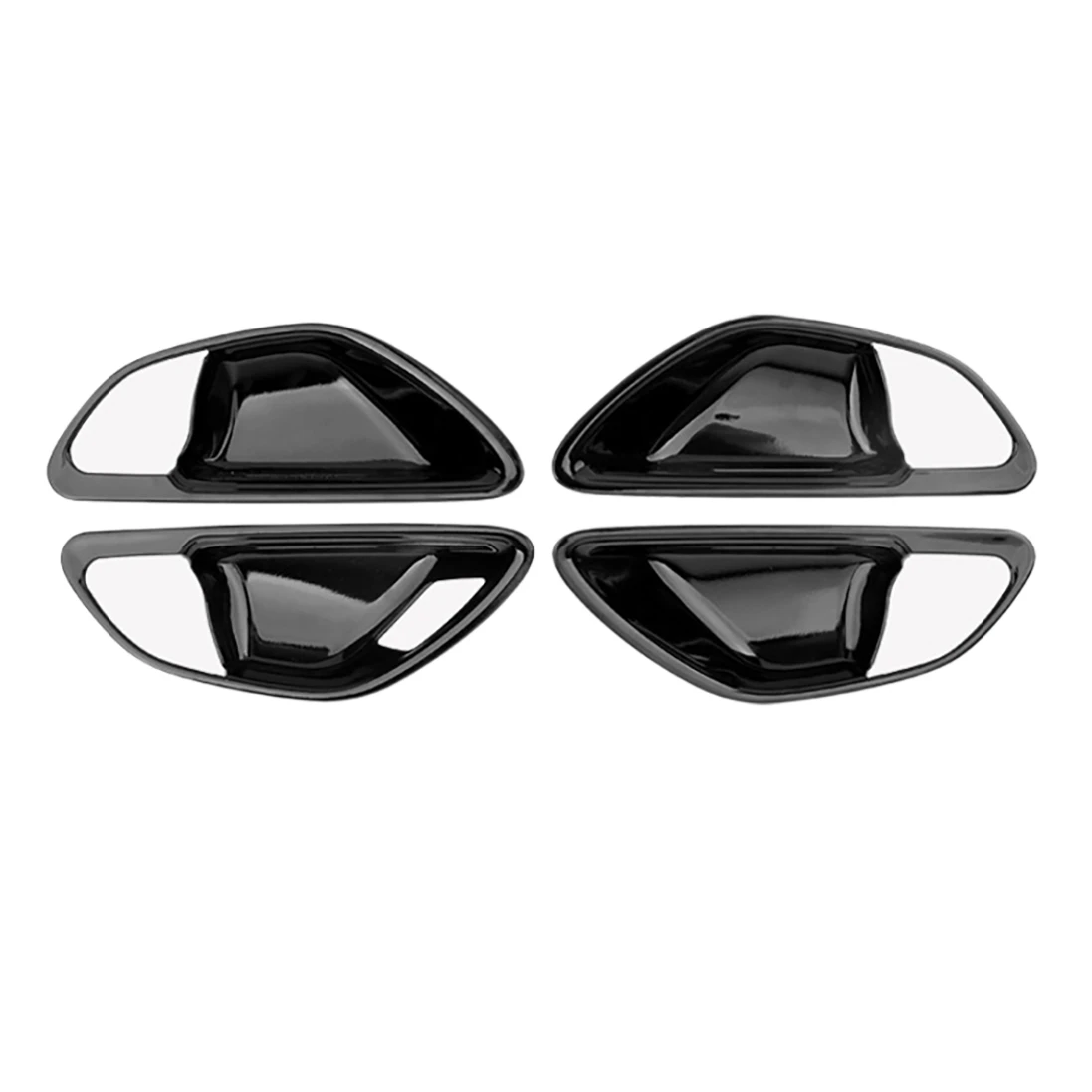 Glossy Black Car Door Handle Bowl Cover Trim for Mercedes Benz C E GLC Class W205 X253 GLC260L E3000L C200L