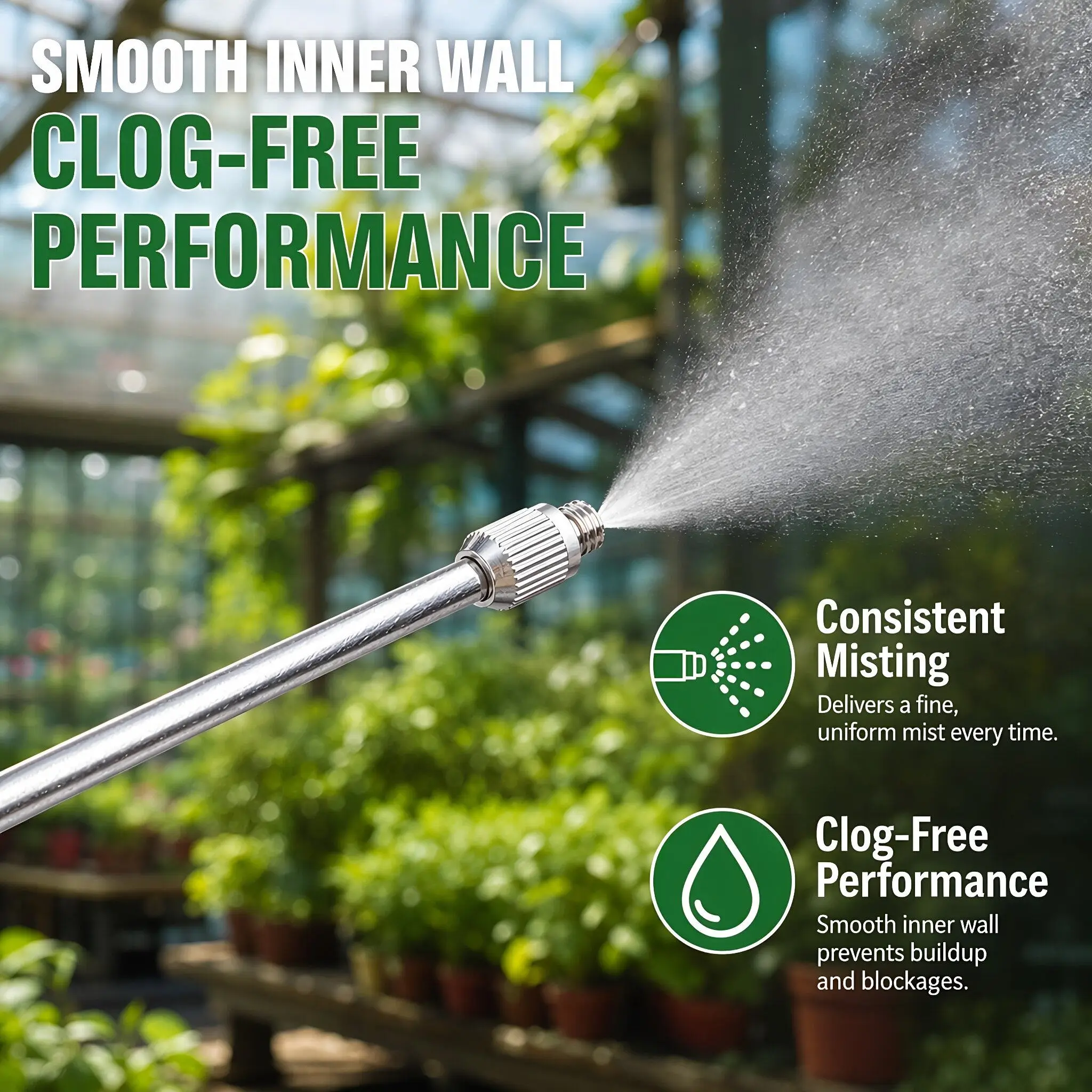 Flexible Mist Nozzle Extension Rod 4Pcs 14cm 316 Thread High Pressure Garden Lawn Sprayer Wand