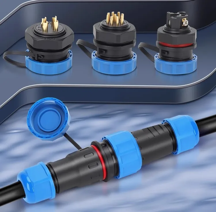 IP68 Waterproof Connector Aviation Plug Socket 2-7 Pin Panel Mount Electrical Wire Cable Screws Wiring Male & Female Connector