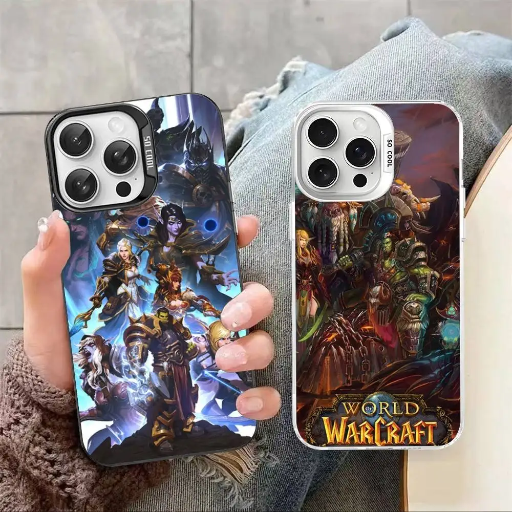 Game World Of W-Warcraft Colorful Phone Case For IPhone 17 16 15 14 13 12 11 Pro Max Plus Matte Cover