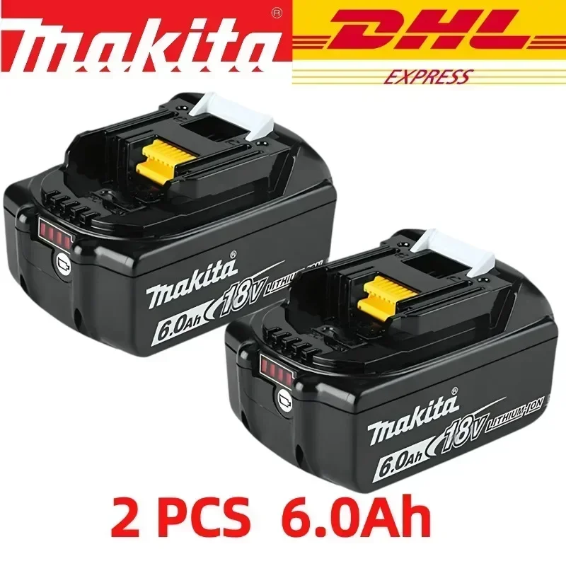 100% originele Makita 18V 6.0Ah Oplaadbare Batterij, Voor Makita BL1830 BL1830B BL1840 BL1840B BL1850 BL1850B Elektrisch Gereedschap Batterij