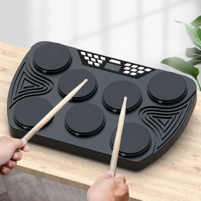 New product Velocity-sensitive drum kit similar digital drum electronic drum pad smart light with Built-in Speaker connect App