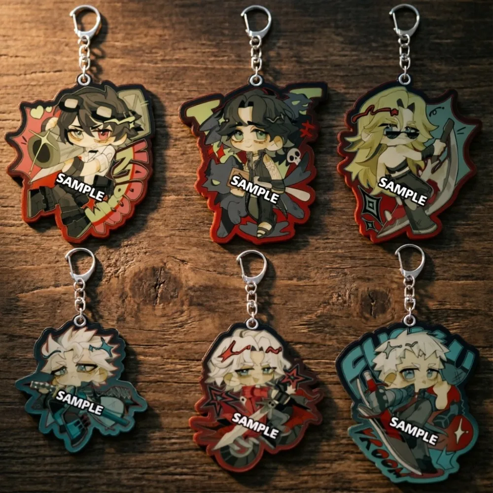 

For DMC Dante Nero Trish Vergil 5cm Acrylic KeyChain Game Peripheral Custom Cartoon Backpack Accessories Creativity Gift