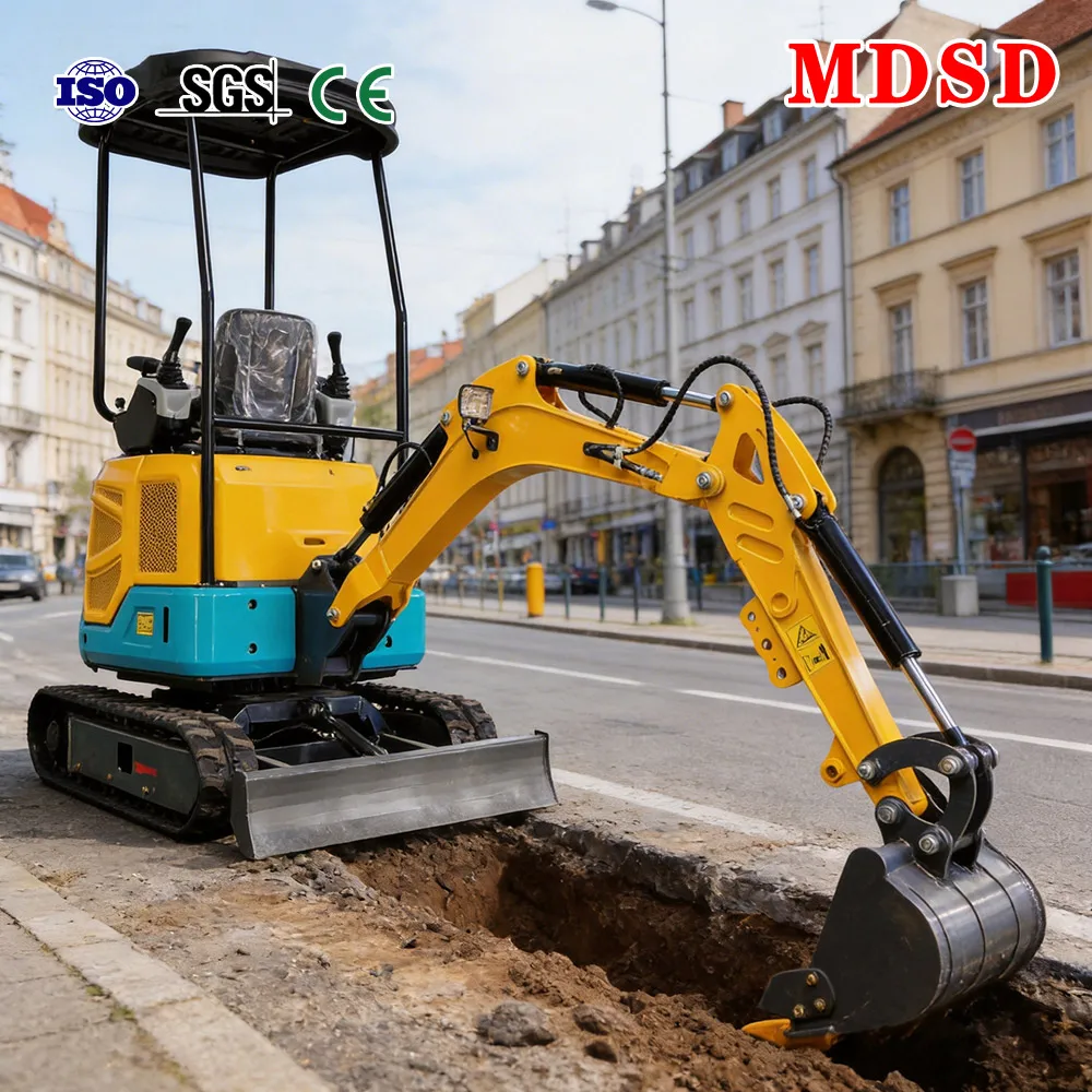 

Farm Use Small Crawler Excavator 1.2 Ton Anti Rust Metal Frame Powerful Diesel Engine Energy Saving Mini Digger For Irrigation D