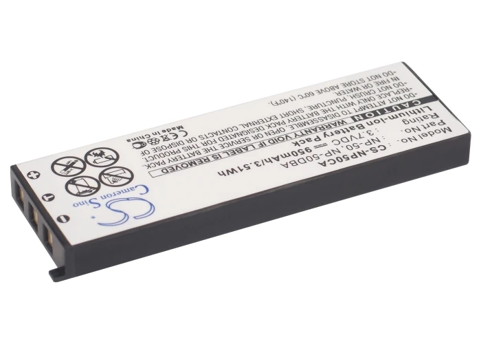 Camera 950mAh Battery For Casio NP-50 NP-50DBA Exilim EX-V8SR  Exilim EX-V7  Exilim EX-V8  Exilim EX-V7SR