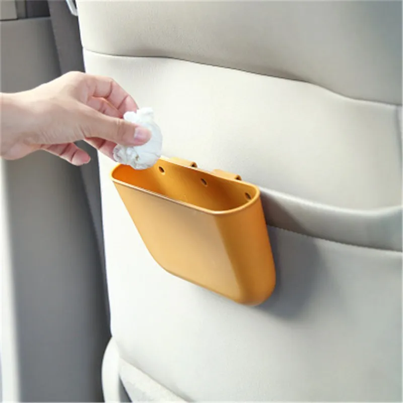 Car Storage Box Phone Garbage Glasses Holder Interior Accessories Sundries Organizer Auto Door Side Hanging Pocket Trash Bin