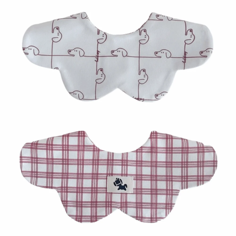 

Cartoon Baby Feeding Bib Two-sided Usable Cotton Baby Drool Bib Soft Texture Breathable Cute Saliva Towel Baby Drooling