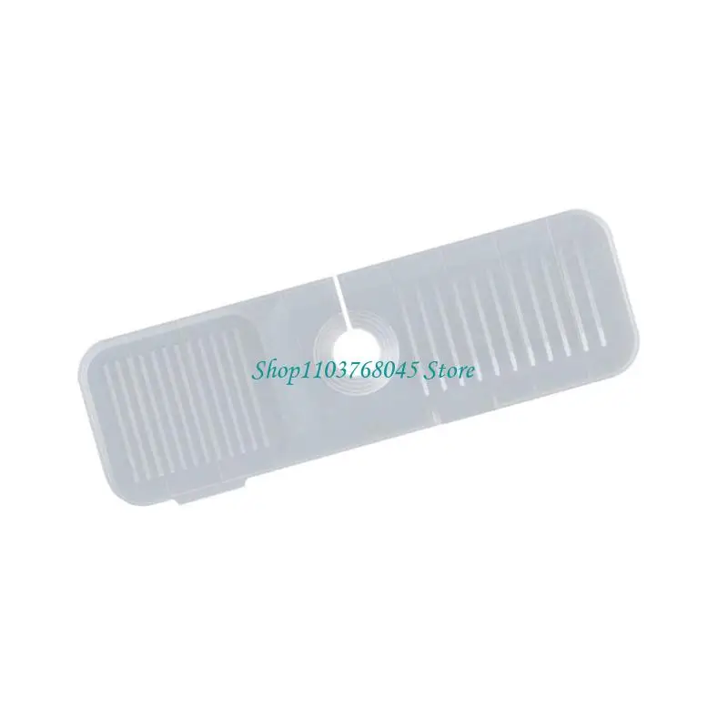 R53F Practical Kitchen Counter Drain Mats Waterproof Splashes Guards With Elevated Storage Platform Water Splashes Guards