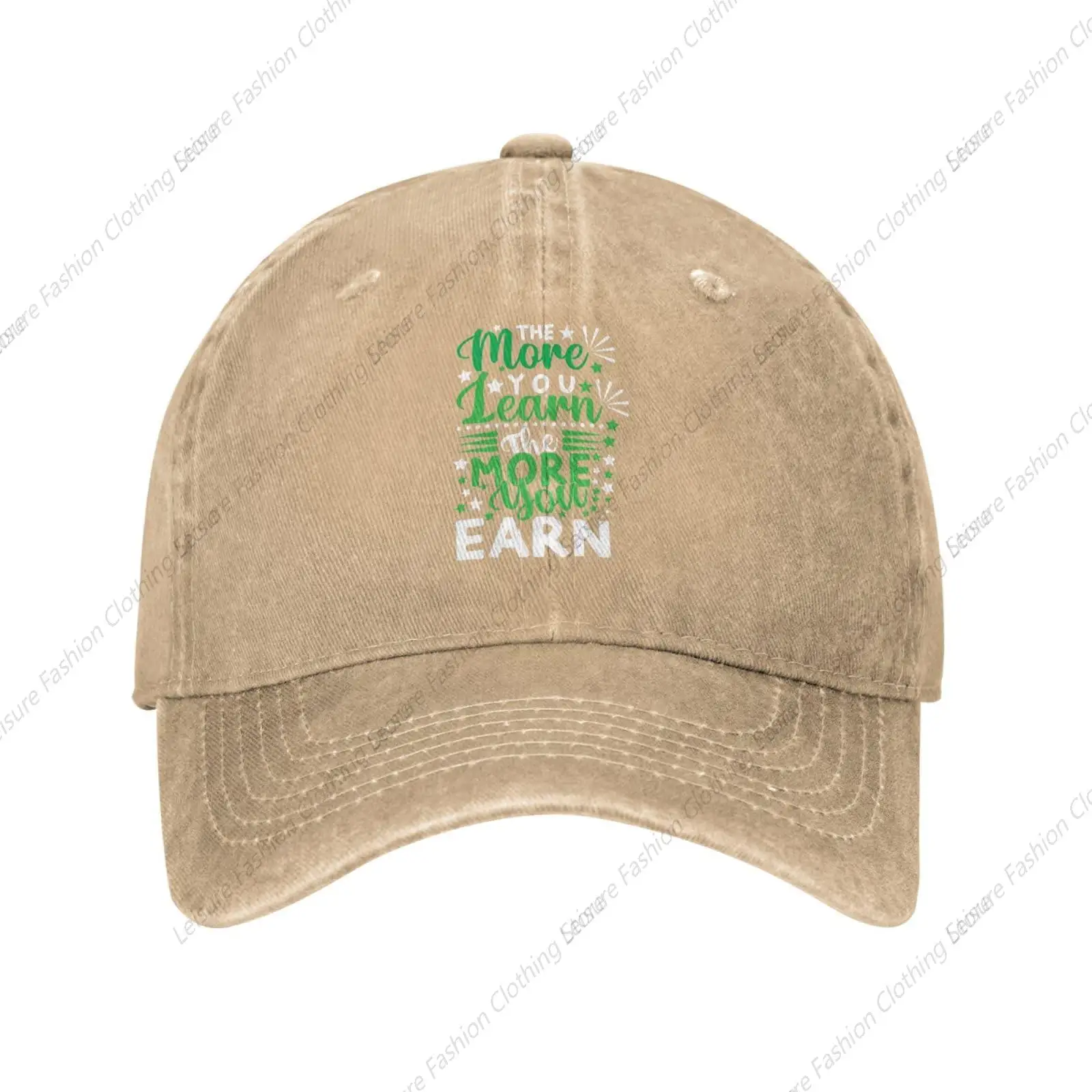 The Mone You Learn The More You Earn Vintage Baseball Cap Women Men Trucker Caps Golf Dad Hats