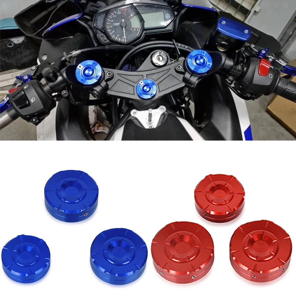 

Motorcycle Accessories Triple Tree Stem Yoke Center Cap Front Fork Cap Cover For YAMAHA YZF R25 2014 2015 2016 YZF R3 YZFR3 2018